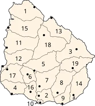 Departementen van Uruguay