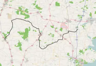 Haderslebener Kreisbahn op de kaart