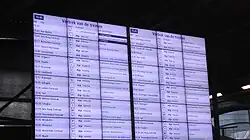 Het grote voormalige lcd-scherm van dichtbij