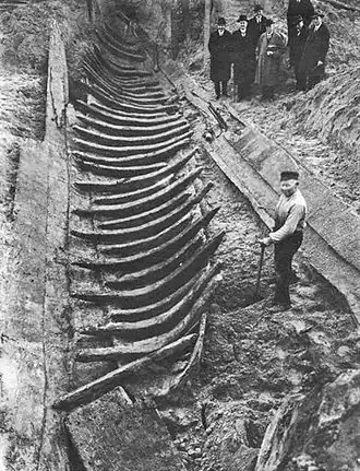 Opgraving van het Utrechtse schip.