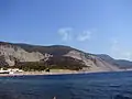 Hellingen aan de kust van de Zwarte Zee ter hoogte van Zapovednik Oetrisj.