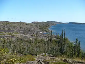 Oostelijk deel van het Great Slave Lake