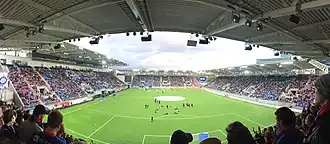 Het stadion op 10 september 2017.