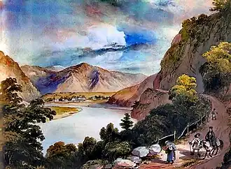 De Rode Torenpas, aquarel van Miklós Barabás, 1831