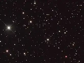 V616 Mon (net boven het midden van de foto)