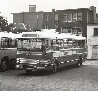 Special Holland Coach, Leyland-Verheul bus 5563 van de VAD in de kleuren van het touringcarbedrijf Dusseldorp