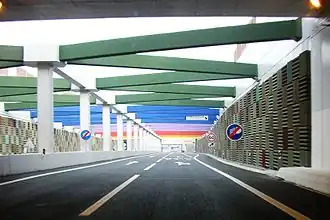 De A44 bij Vila Nova de Gaia