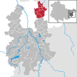 Kaart van Verwaltungsgemeinschaft Am Brahmetal