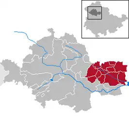Kaart van Verwaltungsgemeinschaft Bad Tennstedt
