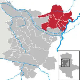 Kaart van Elbe-Heide