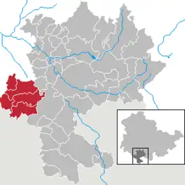 Kaart van Gleichberge