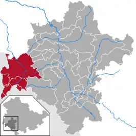 Kaart van Verwaltungsgemeinschaft Hohe Rhön