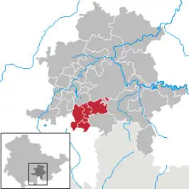 Kaart van Verwaltungsgemeinschaft Lichtetal am Rennsteig
