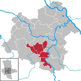 Kaart van Saale-Wipper