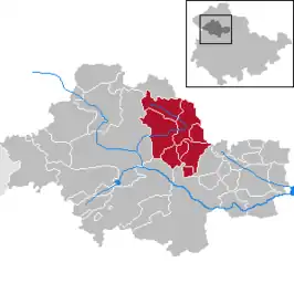 Kaart van Verwaltungsgemeinschaft Schlotheim