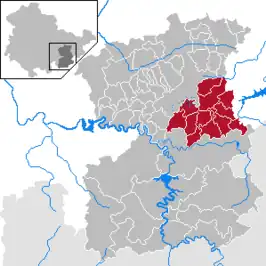 Kaart van Verwaltungsgemeinschaft Seenplatte