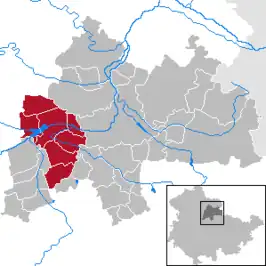 Kaart van Verwaltungsgemeinschaft Straußfurt