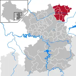 Kaart van Verwaltungsgemeinschaft Triptis