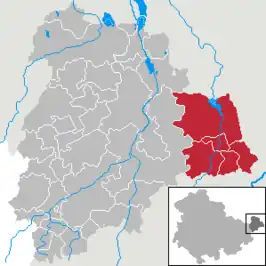 Kaart van Verwaltungsgemeinschaft Wieratal