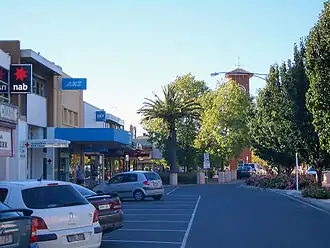 Straat in het centrum van Sale.
