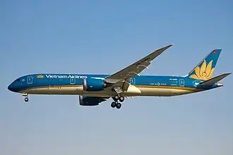 Een Boeing 787-9 van Vietnam Airlines