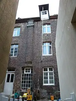 Detail noordgevel met pilaster, 2010