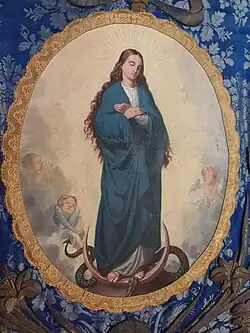 Processievaandel van het Broederschap van Margaretha van Antiochië uit Baardegem.