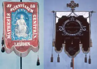 De vaandels van Mathesis Scientiarum Genitrix