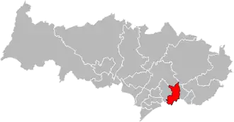 Locatie van het kanton