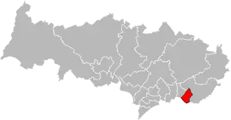 Locatie van het kanton