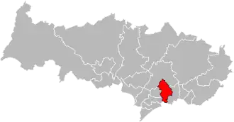 Locatie van het kanton