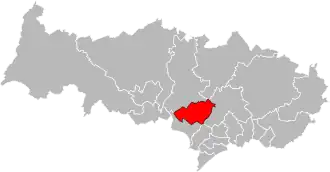 Locatie van het kanton