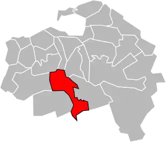 Locatie van het kanton