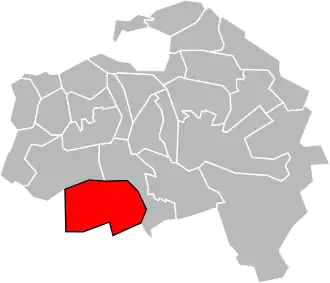 Locatie van het kanton