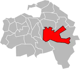 Locatie van het kanton