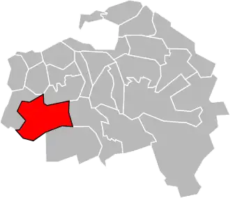 Locatie van het kanton