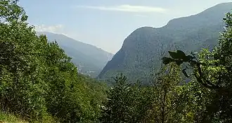 Zicht op het Val Chisone