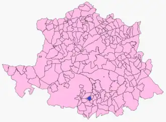 Kaart van Valdefuentes