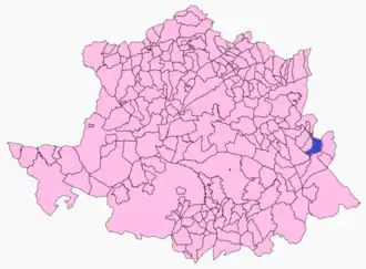 Kaart van Valdelacasa de Tajo