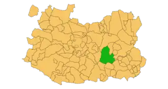 Kaart van Valdepeñas