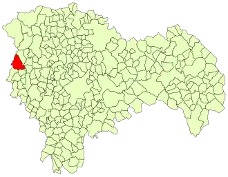 Kaart van Valdepeñas de la Sierra