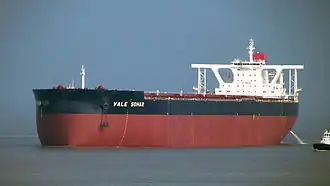 Valemax schip voor de scheepswerf in China (2012)