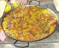 paella met saffraan