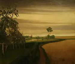 Einde van een sombere dag in het Museum voor Schone Kunsten (Gent)