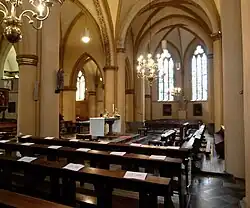 Zicht op het zuidertransept
