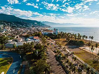 Het beachvolleybaltoernooi werd gehouden in de badplaats Puerto Vallarta.