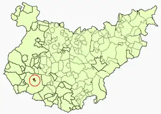 Kaart van Valle de Matamoros