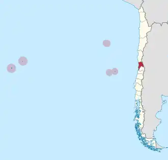 Kaart van Valparaíso