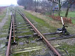 Een wissel bij Musselkanaal-Valthermond; 2014.