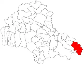 Kaart van Vama Buzăului